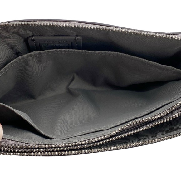 Coach Double Zip Wallet/Wristlet Gray Leather 54052 - Picture 12 of 16